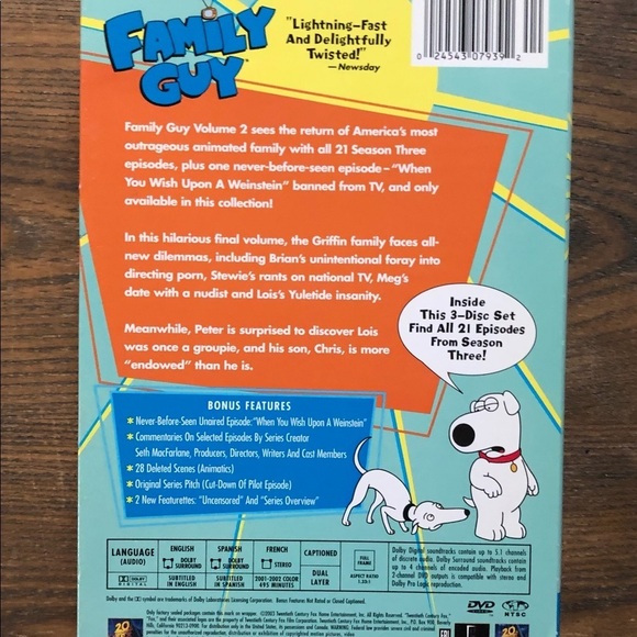 HOST  PICK Family Guy Volume One And Two And Blast Trivia Game - Picture 3 of 8